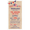 Rustic 4th of July Patriotic American Celebration BBQ Party Printable 4x8 Invitation